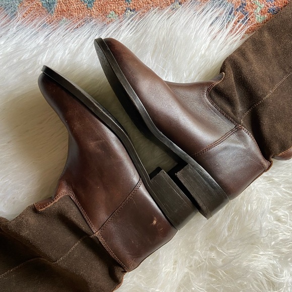 steve madden leather suede boot equestrian riding boots ritte tall boot size 6 - Picture 8 of 15